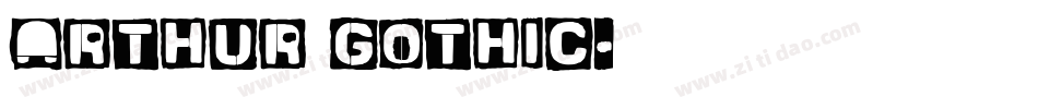 Arthur Gothic字体转换